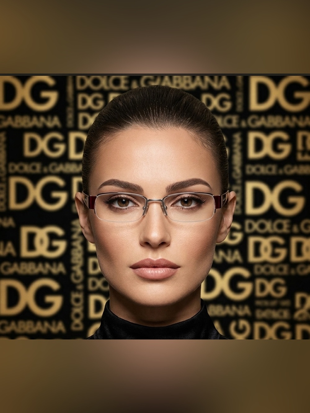 Authentic Dolce & Gabbana luxury designer prescription eyeglasses frames